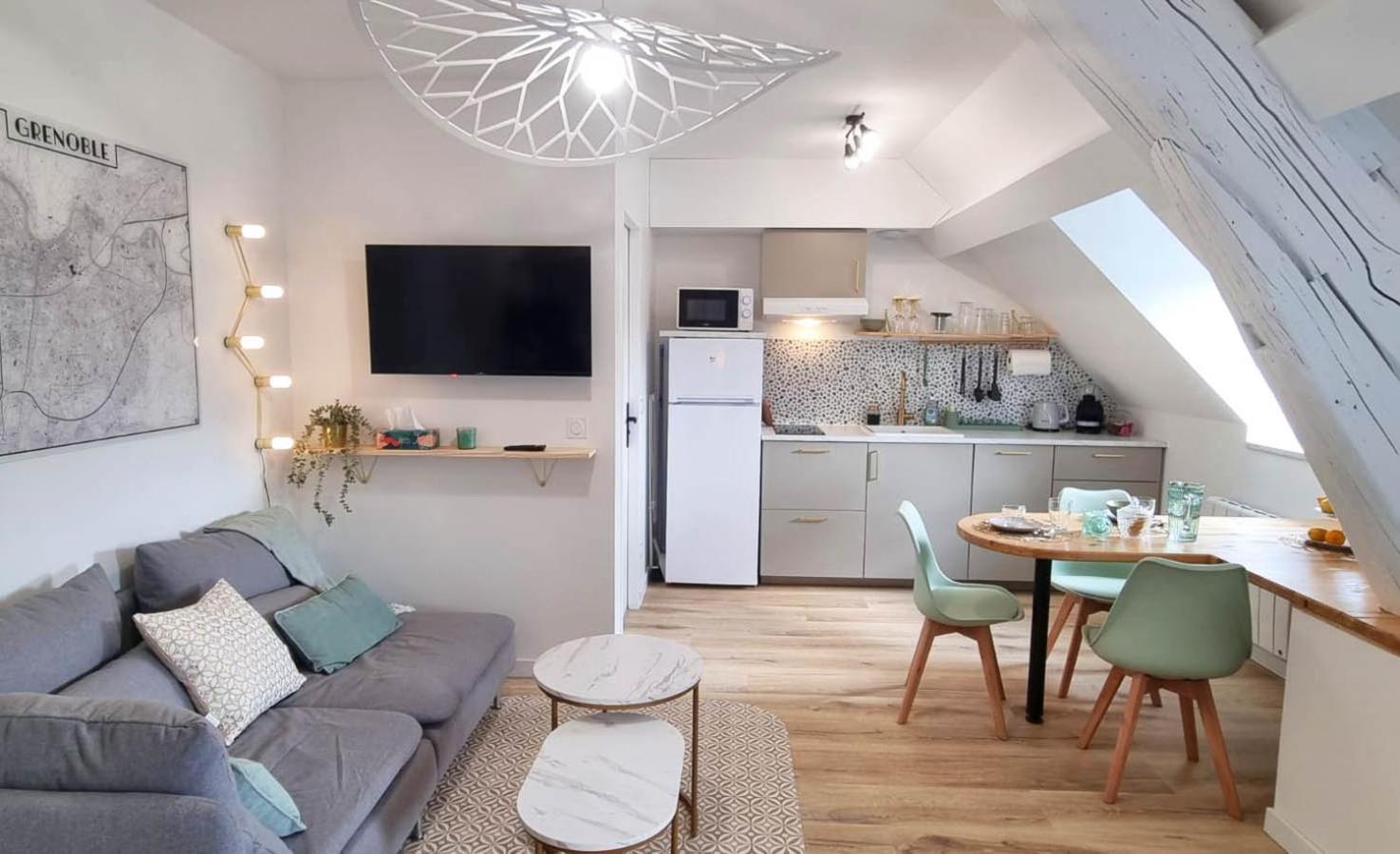 Appartement Hagaki Vue Panoramique Proche Gare Netflix Grenoble Eksteriør billede
